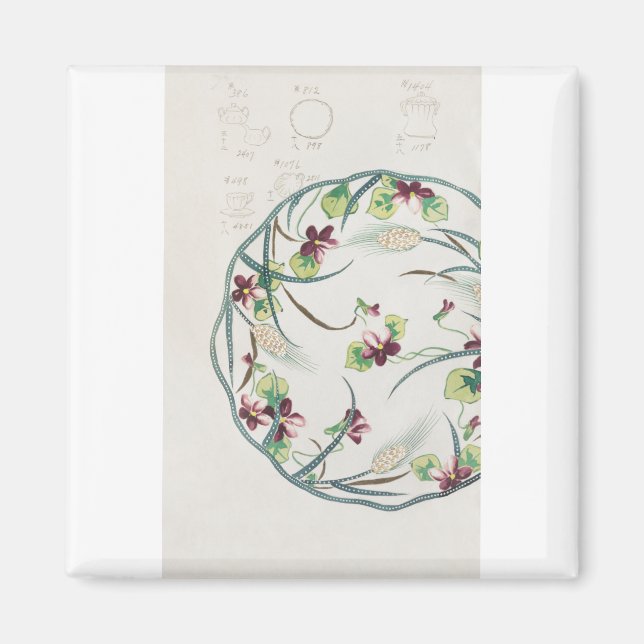 Feine China Dinnerware - Wohngestaltung Magnet (Vorne)