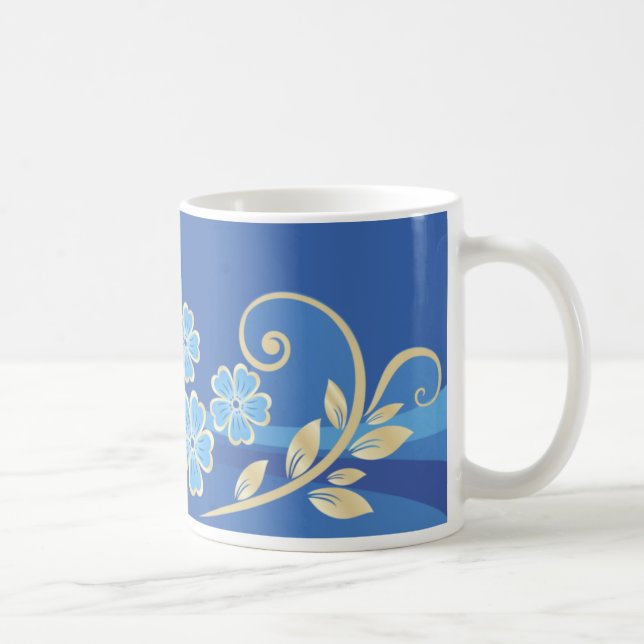 Feine Coole Blume Niedlich Giro Retro Kaffeetasse (Rechts)