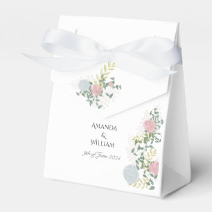 Feine florale Aquarell-Hochzeitsgäste Geschenkschachtel