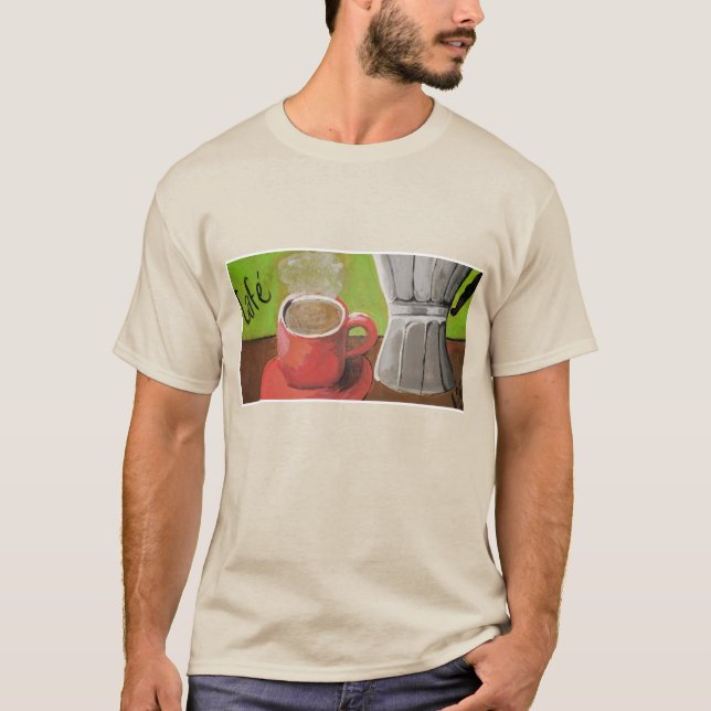 Feine Kunst-Caféart-T - Shirt (Vorderseite)