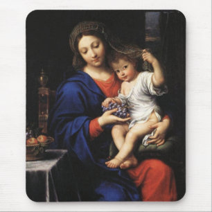 Feine Kunst-Jungfrau Mary und Jesus Mousepad