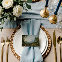 Feine Kunst Landschaft Hochzeit Romantisch blau