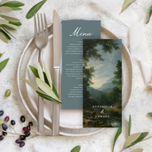 Feine Kunst Landschaft Hochzeit Romantische Natur  Menükarte