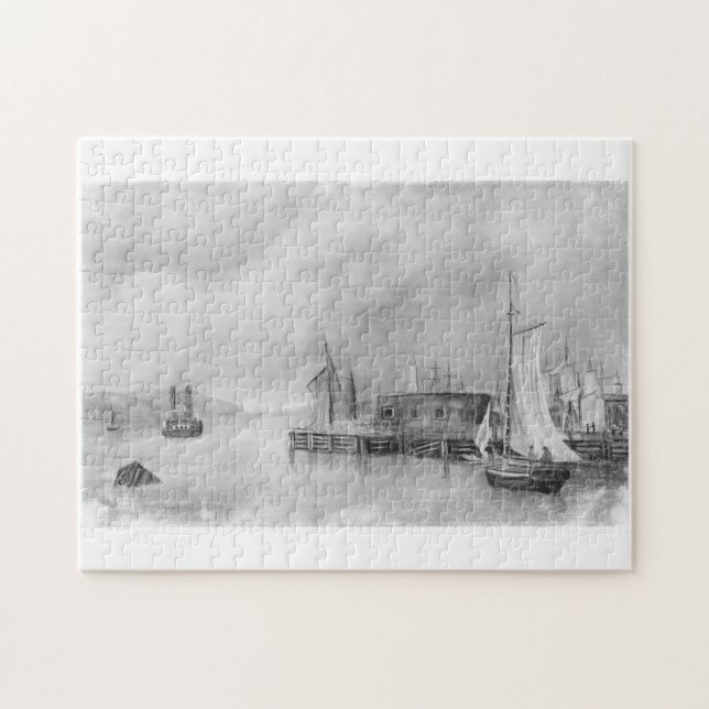 Feine Kunst Metropolitan -North Battery oder "Rote Puzzle (Horizontal)