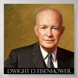 Feine Kunst Präsidenten-Dwight D. Eisenhower auf Poster