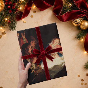Feine Kunst Religiöse Heilige Familie Weihnachten Geschenkpapier