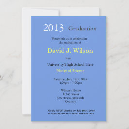 Feine Kunst Starry Night Abschlussfeier Einladung