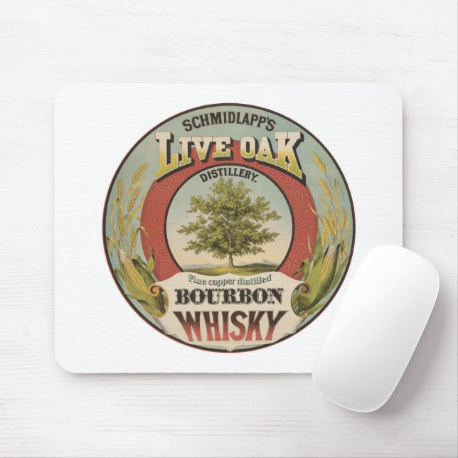Feine Kupfer destillierter Bourbon Whisky. Mousepad (Mit Mouse)