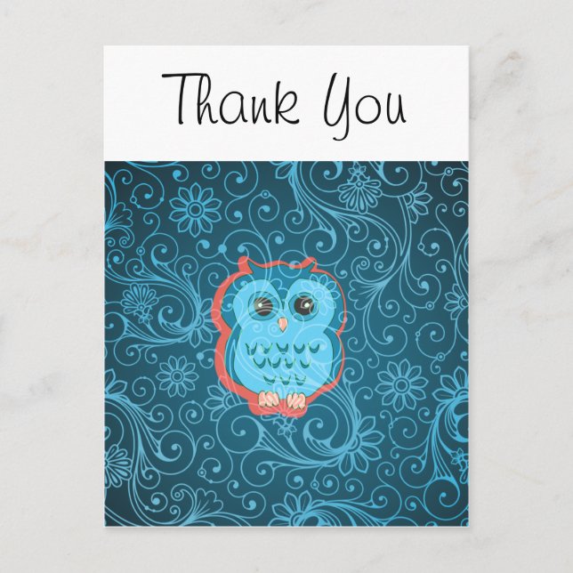 Feine Niedliche Coole Girly Retro Blumenmode Postkarte (Vorderseite)