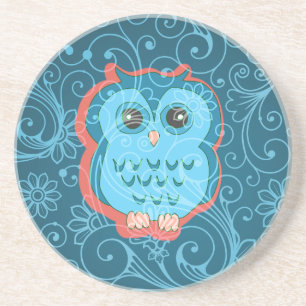 Feine Niedliche Coole Girly Retro Blumenmode Sandstein Untersetzer