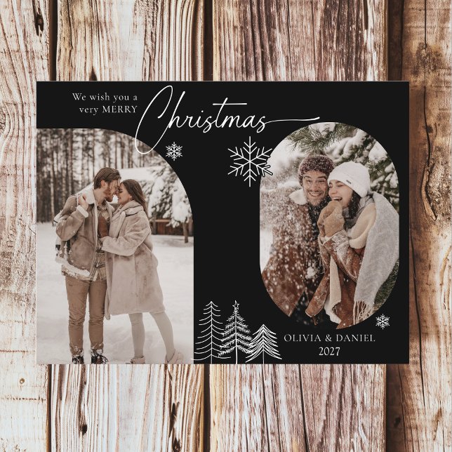 Feine Pinienbäume, 2 Foto schwarze Weihnachten (Von Creator hochgeladen)