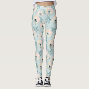 Feine rosa Anemone. Leggings