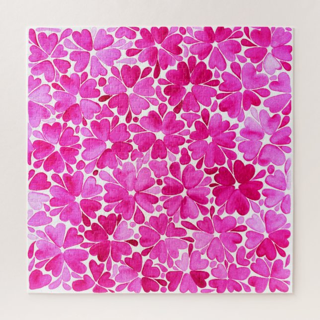 Feine rosa Blume Puzzle (Vertikal)