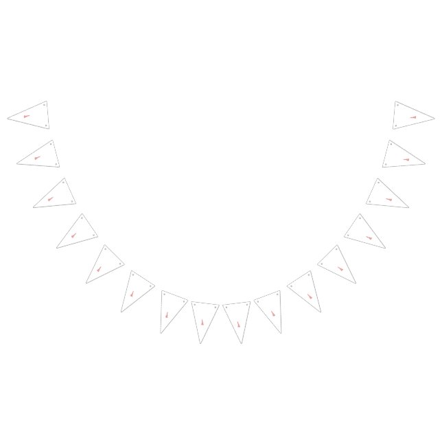 Feine rosa und braune Blume schmücken eine weiße F Wimpelkette (Alle)