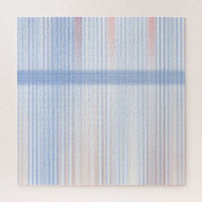 Feine Striche in Blau- und Rottönen. Puzzle (Vertikal)