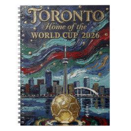 Feine Toronto-Fußball-Kunst 2026-Stadion Notizblock