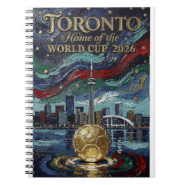 Feine Toronto-Fußballkunst 2026-Stadion Notizblock