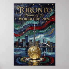 Feine Toronto-Fußballkunst 2026-Stadion Poster