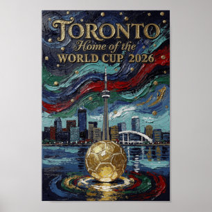 Feine Toronto-Fußballkunst 2026-Stadion Poster