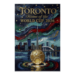 Feine Toronto-Fußballkunst 2026-Stadion Poster