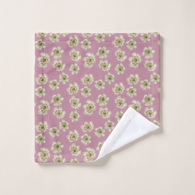 Feine Vintage Single-Blackerry-Blume Badhandtuch Set (Waschlappen)
