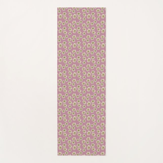 Feine Vintage Single-Blackerry-Blume Yogamatte (Vorderseite)