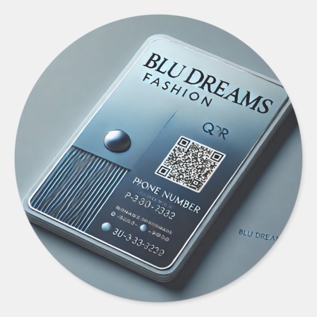 Feine Wellenmuster oder Glitzern für einen "dr Runder Aufkleber (Vorderseite)