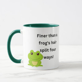 Feiner als die Haare eines Frosches spalteten sich Tasse