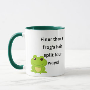 Feiner als die Haare eines Frosches spalteten sich Tasse