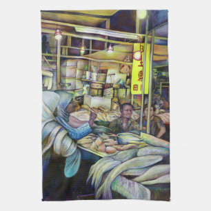 Feiner frischer Fisch am Freitag, Singapur Handtuch