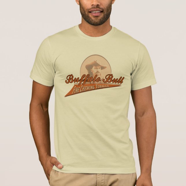 Feiner Kautabak Büffel-Stiers T-Shirt (Vorderseite)