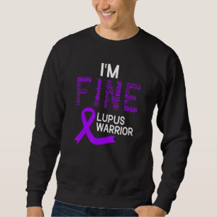 Feiner Lupus Krieger Lupus Aufklärungsmonat Lila R Sweatshirt