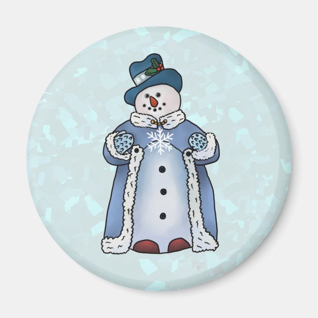 Feiner Schneemann Magnet (Vorne)