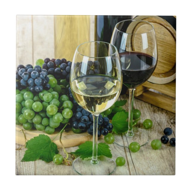 Feiner Wein, bis zur Perfektion gealtert Fliese (Vorderseite)