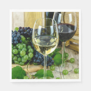Feiner Wein, bis zur Perfektion gealtert Serviette