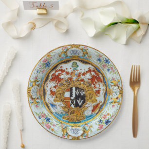 Feines Abendessen mit Hochzeitsmahl Pappteller