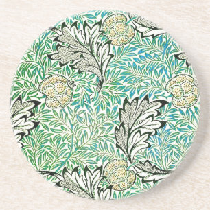 Feines Apfel-Vintage-William-Morris-Wallpaper Untersetzer