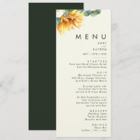 Feines Country Sunflower Hellgelbes Hochzeitessen