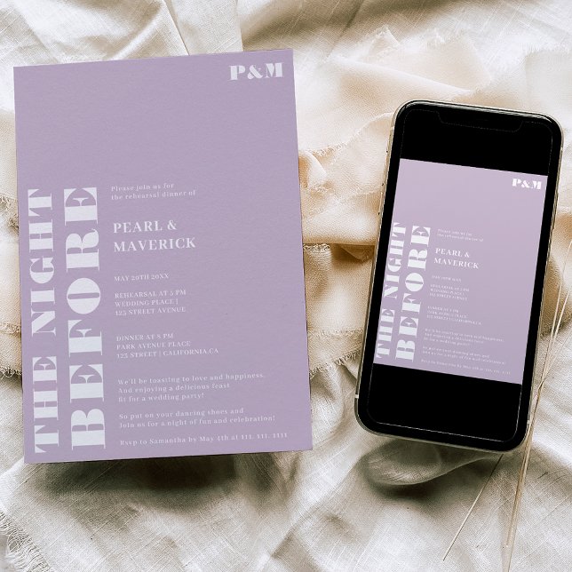 Feines einfaches Probe-Dinner Einladung (Von Creator hochgeladen)