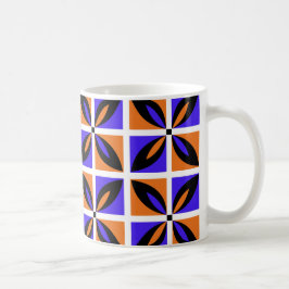 Feines geometrisches Blumendesign Kaffeetasse