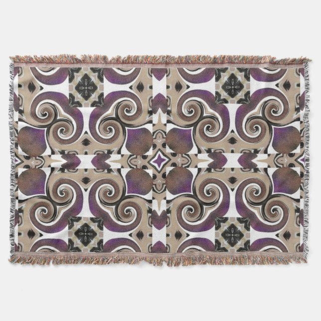 Feines, göttliches Swirbeldesign - Keilblanket Decke (Vorderseite)