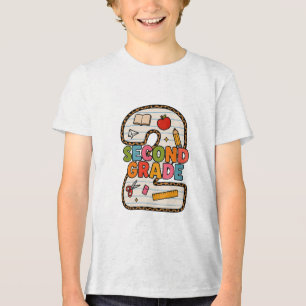 **Feines Jersey-T-Shirt für Kinder Tri-Blend Shirt