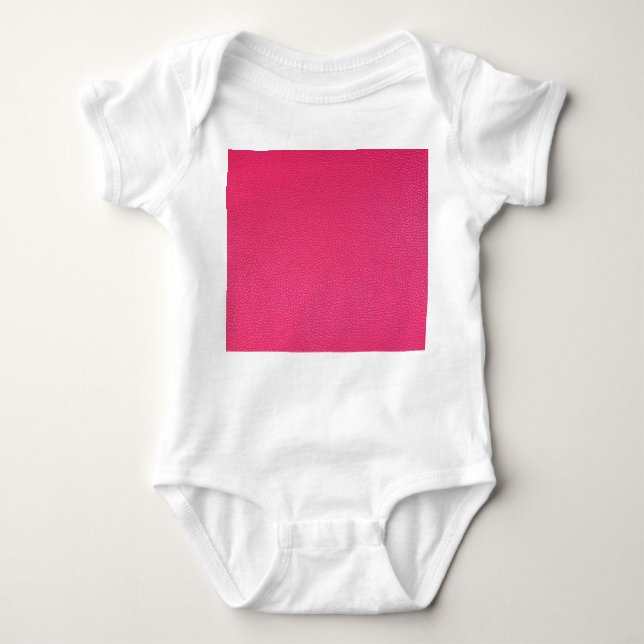 Feines Luxus rosa Tuch Textur. Baby Strampler (Vorderseite)