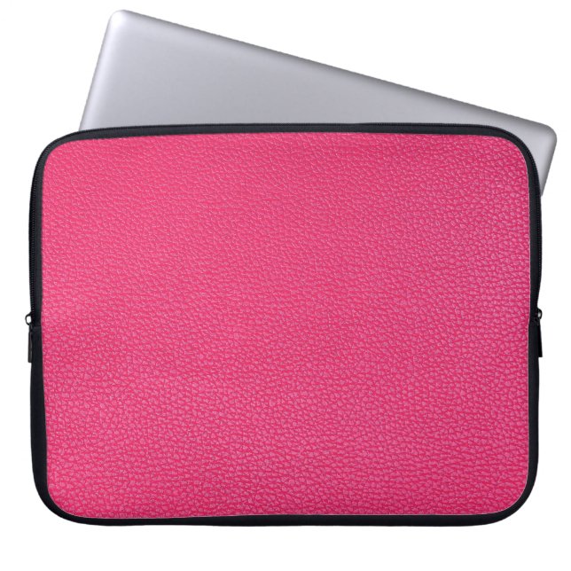Feines Luxus rosa Tuch Textur. Laptopschutzhülle (Vorderseite)