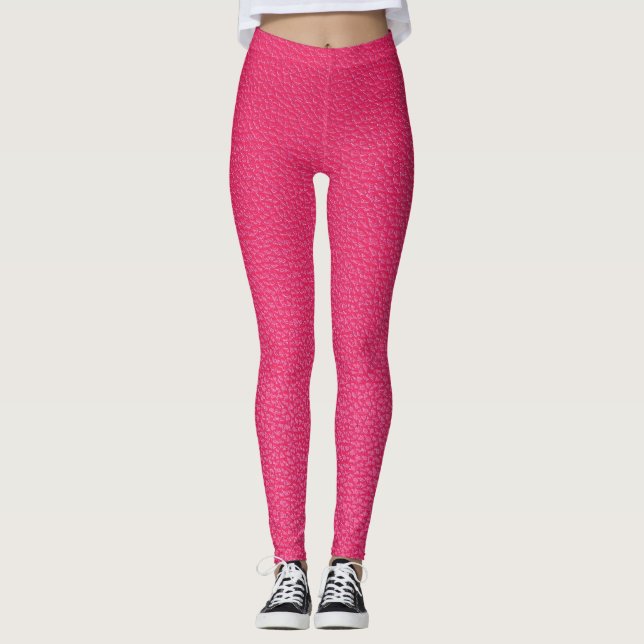 Feines Luxus rosa Tuch Textur. Leggings (Vorderseite)