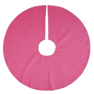 Feines Luxus rosa Tuch Textur. Polyester Weihnachtsbaumdecke