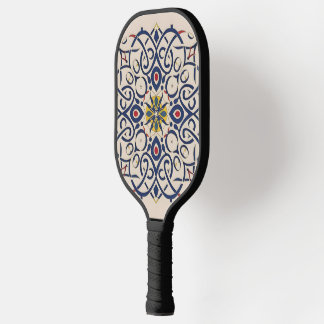 feines Mosaik, Mandala Pattern Pickleball Schläger