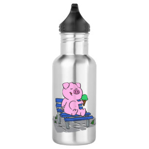 Feines Schweineeis   Farbe wählen Edelstahlflasche