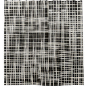 Feines Weave Mitte des 20. Jahrhunderts Modernes M Duschvorhang