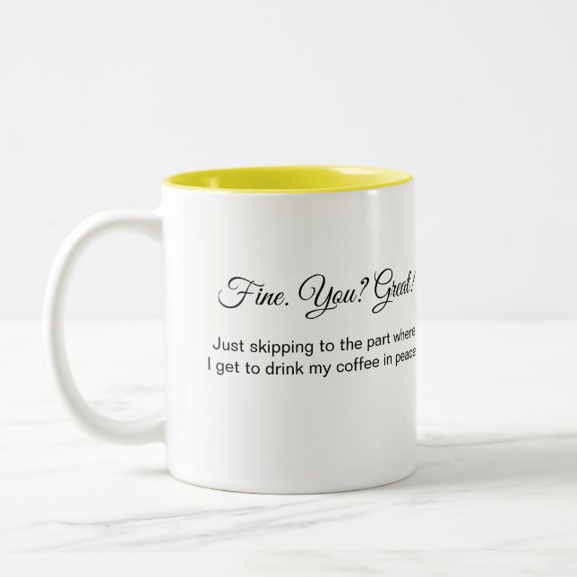 Feines You Great coffee Tasse (Links)